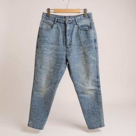 Vintage Bill Blass light wash high waisted mom jeans‎ 14 - Picture 1 of 10